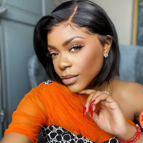Short Amazing Bob Wig（2 COLOR）-140%(Extra Thick As In Video)