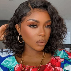 10" Afro Short Curly Kinky Wigs Fluffy Wavy Full Wig-140%(EXTRA THICK AS IN VIDEO)