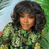 Bangs Black gradually champagne—140%(EXTRA THICK AS IN VIDEO)