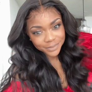 Black long curly hair