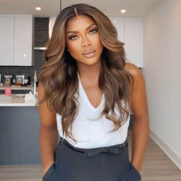 Brown Wave Prepluck Glueless Fashion Wigs-140%