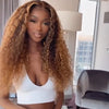 Brown Deep Curly Prepluck Glueless Fashion Wigs-36
