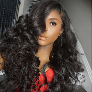 Black Women Prepluck Glueless Fashion Virgin Hair Body Wave Wigs