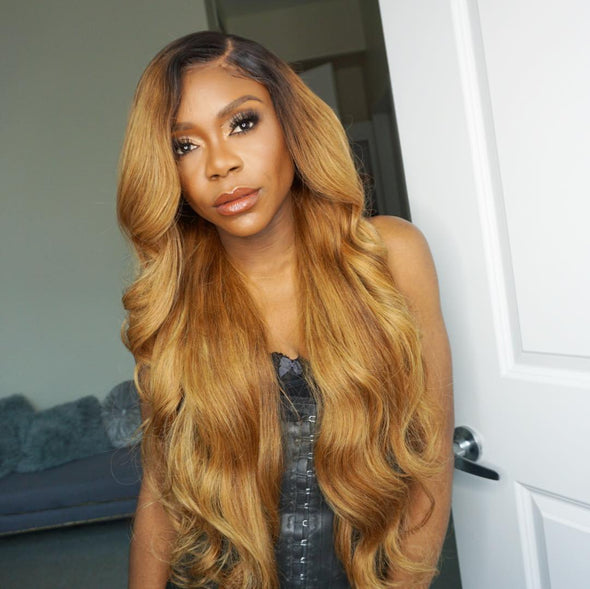 Glueness Blonde Prepluck Glueless Fashion Virgin Hair Body Wave Wigs