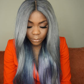 Silver Prepluck Glueless Fashion Virgin Hair Wigs