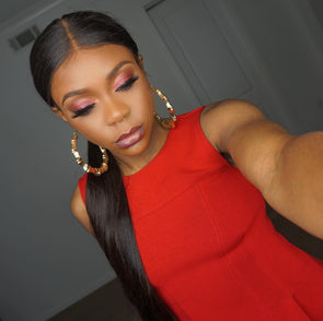 Black Straight long Prepluck Glueless Fashion Virgin Hair wig