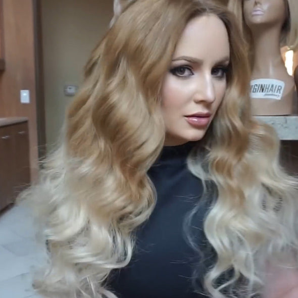 Hot Beauty Hair Super Gold Wave Long Wig-140%(EXTRA THICK AS IN VIDEO)